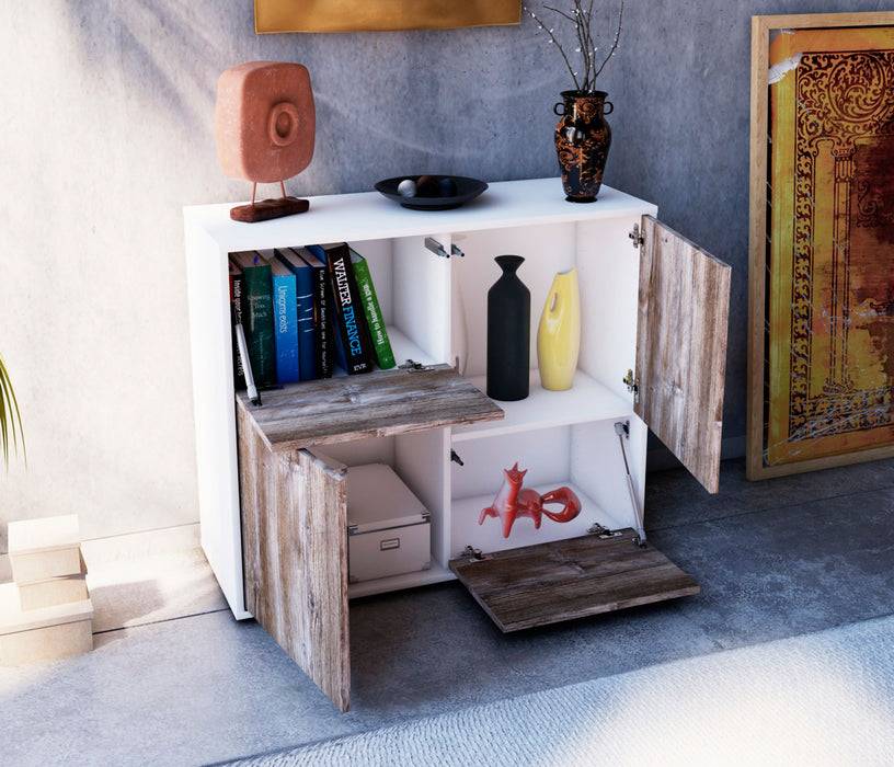 Stil Zeit Möbel Sideboard Carla, Walnuss (92x79x35cm) Verkauf