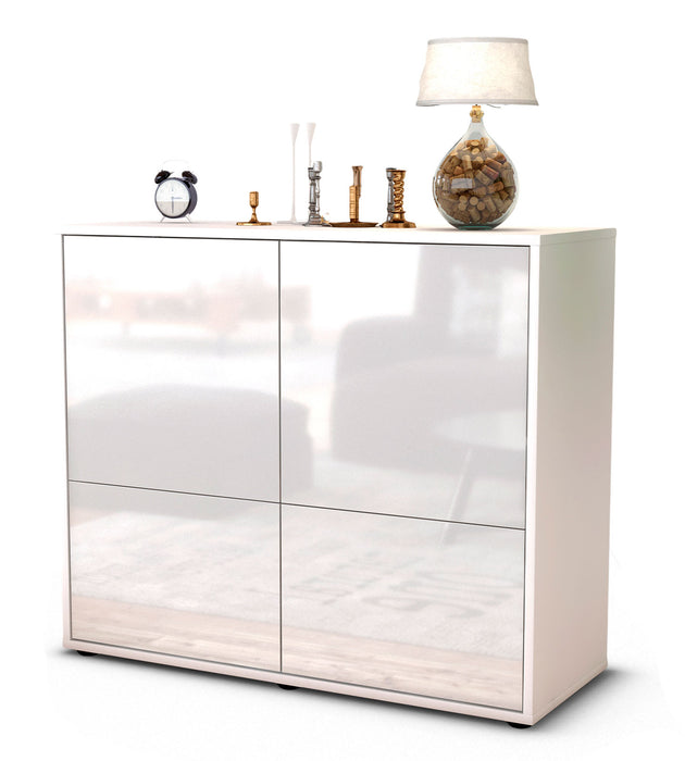 Stil Zeit Möbel Sideboard Cara, Weiß (92x79x35cm) Schlussverkauf