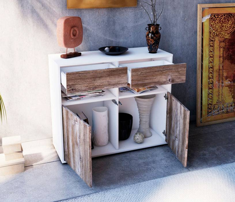 Stil Zeit Möbel Sideboard Bruna, Pinie (92x79x35cm) Meist gekauft