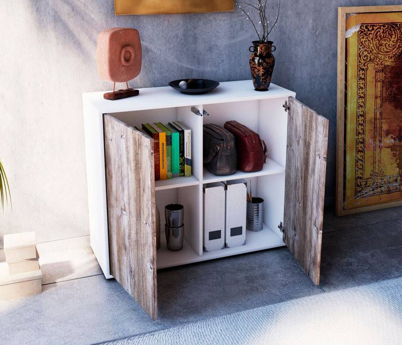 Stil Zeit Möbel Sideboard Blanka, Treibholz (92x79x35cm) Blitzverkäufe