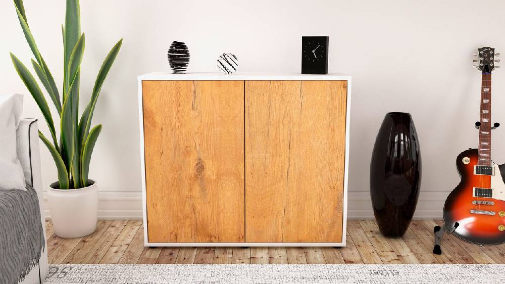 Stil Zeit Möbel Sideboard Blanka, Eiche (92x79x35cm) Kostenloser Versand