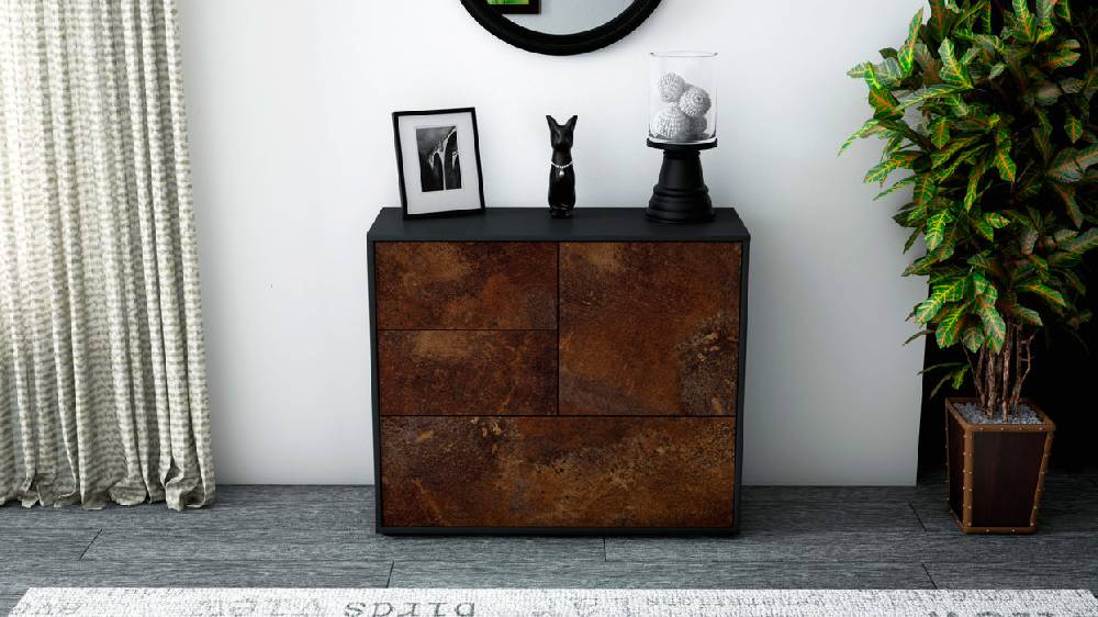 Stil Zeit Möbel Sideboard Deanna, Rost (92x79x35cm) Fabrikpreis