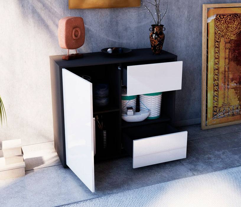 Stil Zeit Möbel Sideboard Danica, Grün (92x79x35cm) Günstig kaufen