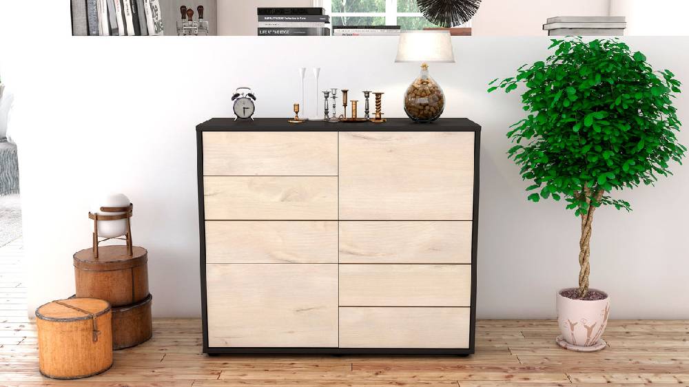 Stil Zeit Möbel Sideboard Circe, Zeder (92x79x35cm) Begrenztes Angebot