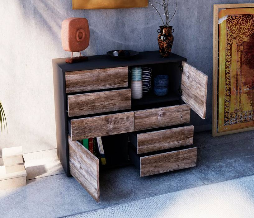 Stil Zeit Möbel Sideboard Circe, Zeder (92x79x35cm) Begrenztes Angebot