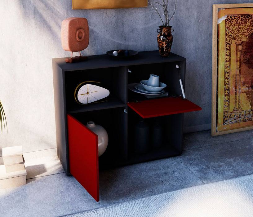 Stil Zeit Möbel Sideboard Carola, Gelb (92x79x35cm) Preisnachlass