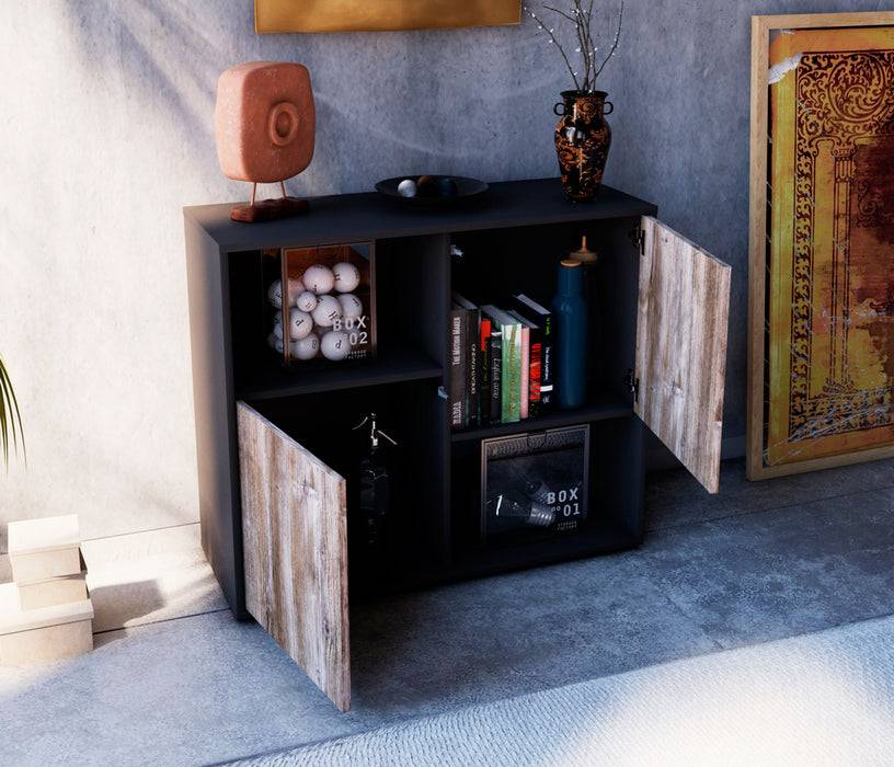 Stil Zeit Möbel Sideboard Caralina, Eiche (92x79x35cm) Weihnachtsangebot