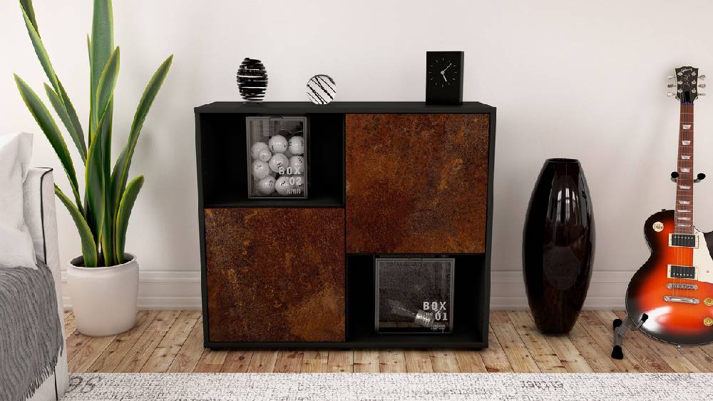 Stil Zeit Möbel Sideboard Caralina, Rost (92x79x35cm) Osterangebot