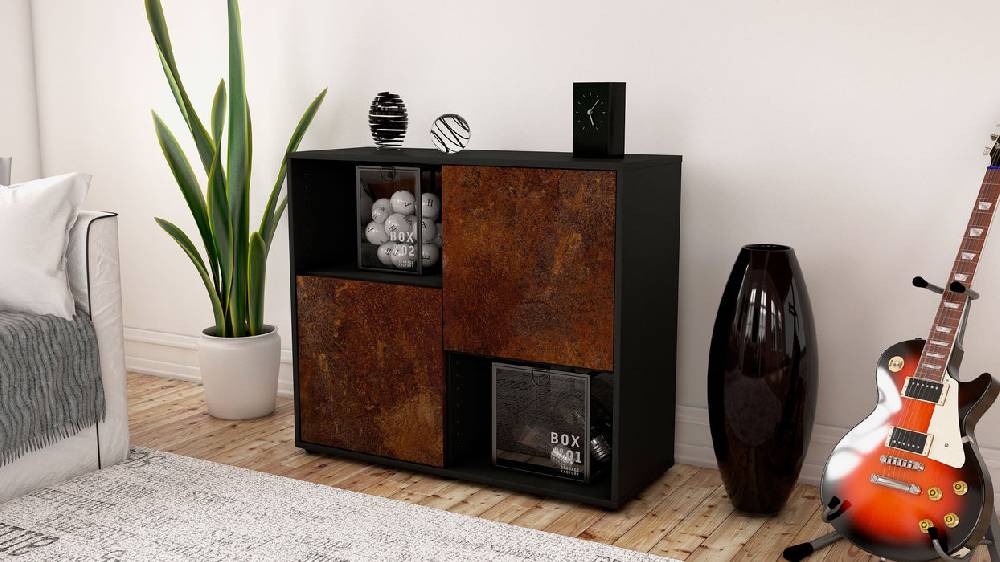 Stil Zeit Möbel Sideboard Caralina, Rost (92x79x35cm) Osterangebot