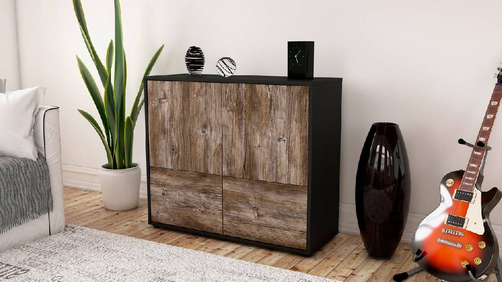 Stil Zeit Möbel Sideboard Cara, Treibholz (92x79x35cm) Muttertagsangebot