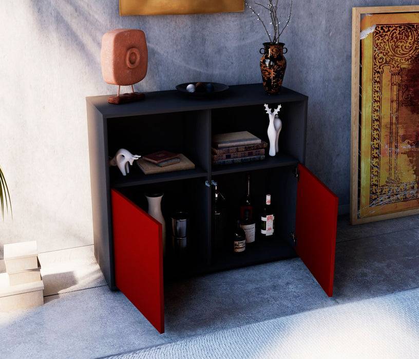 Stil Zeit Möbel Sideboard Camilla, Lila (92x79x35cm) Vatertagsangebot
