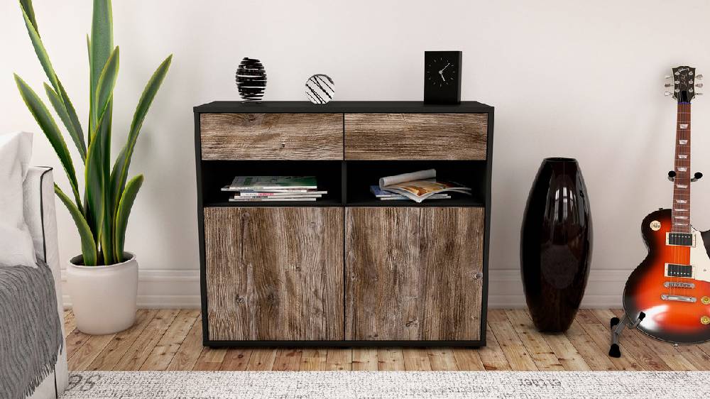 Stil Zeit Möbel Sideboard Bruna, Treibholz (92x79x35cm) Jubiläumsangebot