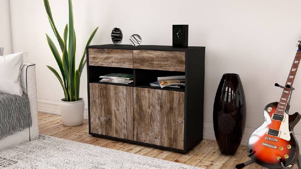 Stil Zeit Möbel Sideboard Bruna, Treibholz (92x79x35cm) Jubiläumsangebot
