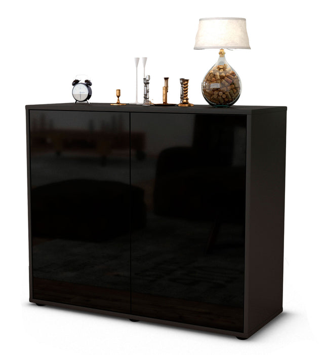 Stil Zeit Möbel Sideboard Blanka, Schwarz (92x79x35cm) Heißer Verkauf