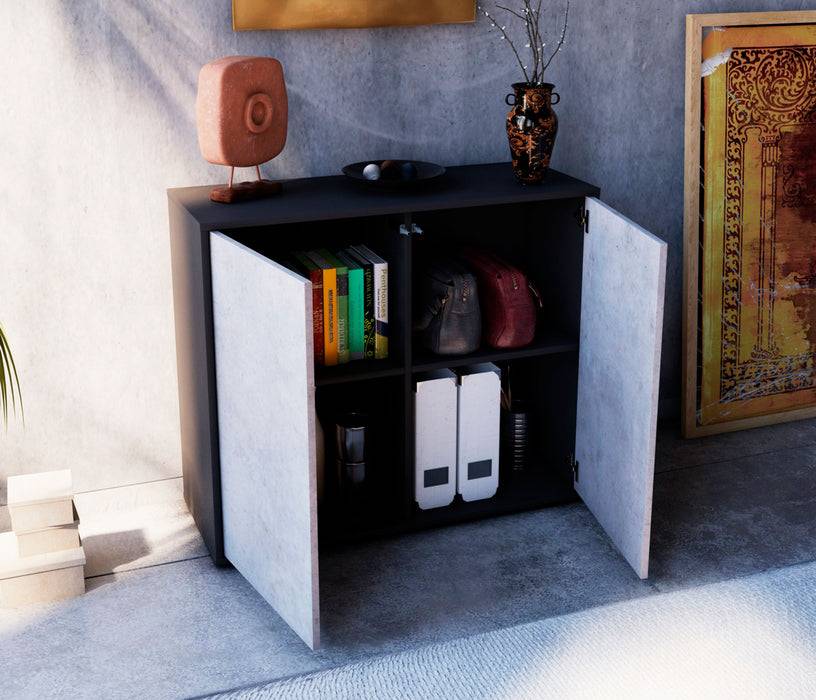 Stil Zeit Möbel Sideboard Blanka, Beton (92x79x35cm) Neueste Mode