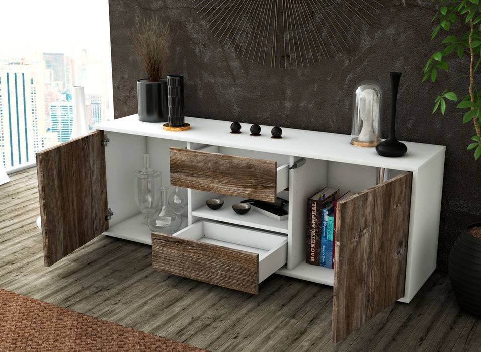 Stil Zeit Möbel Lowboard Antonella, Zeder (136x49x35cm) Online Outlet