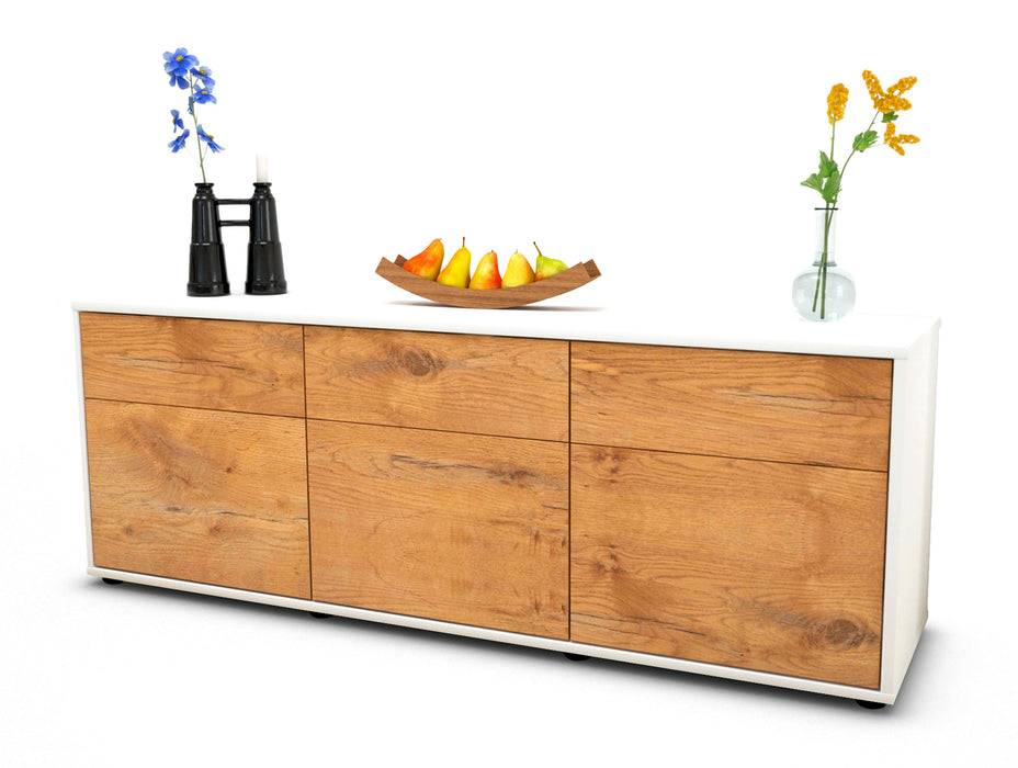 Stil Zeit Möbel Lowboard Angela, Eiche (136x49x35cm)