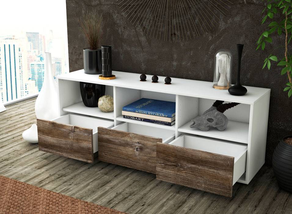 Stil Zeit Möbel Lowboard Amalia, Treibholz (136x49x35cm) Tägliche Deals