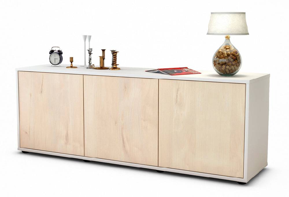 Stil Zeit Möbel Lowboard Allegra, Zeder (136x49x35cm) Super Sparpreis