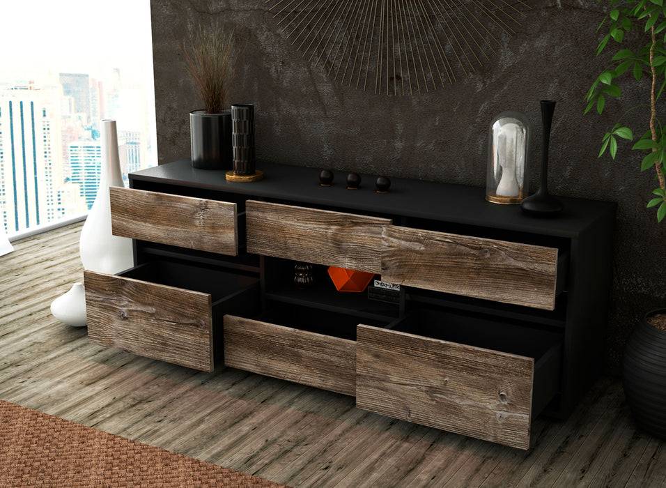 Stil Zeit Möbel Lowboard Annamaria, Eiche (136x49x35cm) Neueste Stile