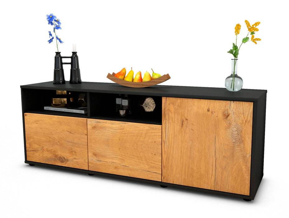 Stil Zeit Möbel Lowboard Anina, Eiche (136x49x35cm)