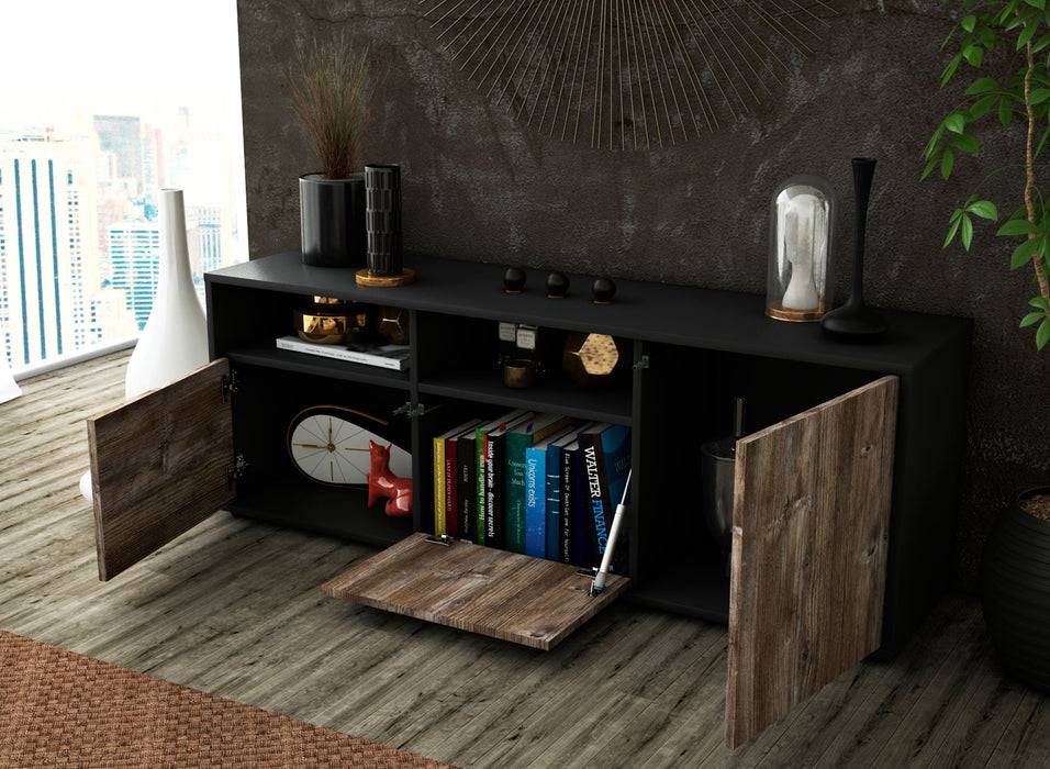 Stil Zeit Möbel Lowboard Anina, Eiche (136x49x35cm) Letzte 2 Tage