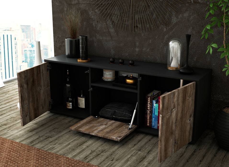 Stil Zeit Möbel Lowboard Andreana, Zeder (136x49x35cm) Bis zu 60% Rabatt