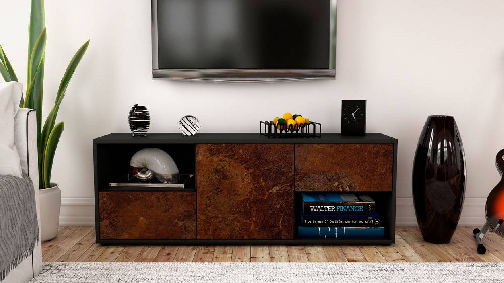 Stil Zeit Möbel Lowboard Ambra, Rost (136x49x35cm) Bis zu 55% Rabatt