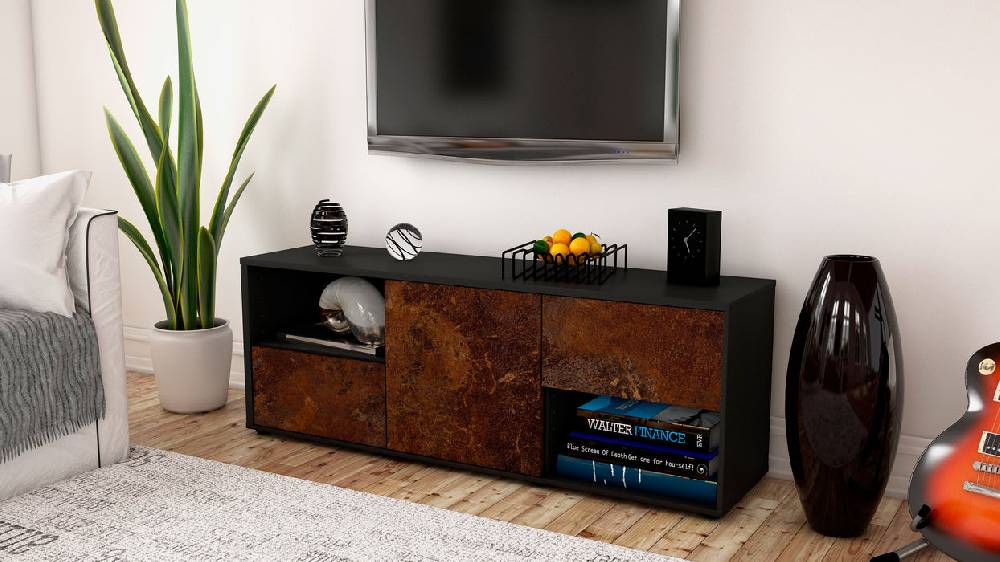 Stil Zeit Möbel Lowboard Ambra, Rost (136x49x35cm) Bis zu 55% Rabatt