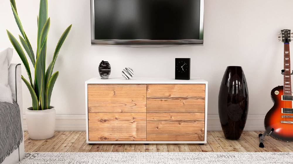Stil Zeit Möbel Lowboard Aella, Pinie (92x49x35cm) Outlet