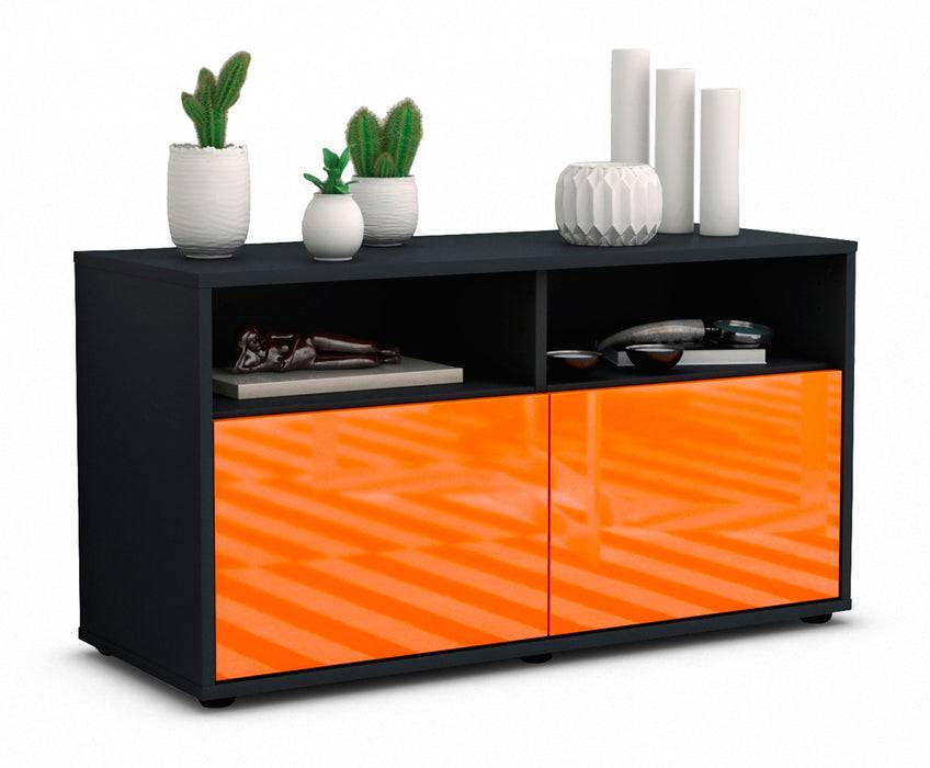 Stil Zeit Möbel Lowboard Alegra, Orange (92x49x35cm)