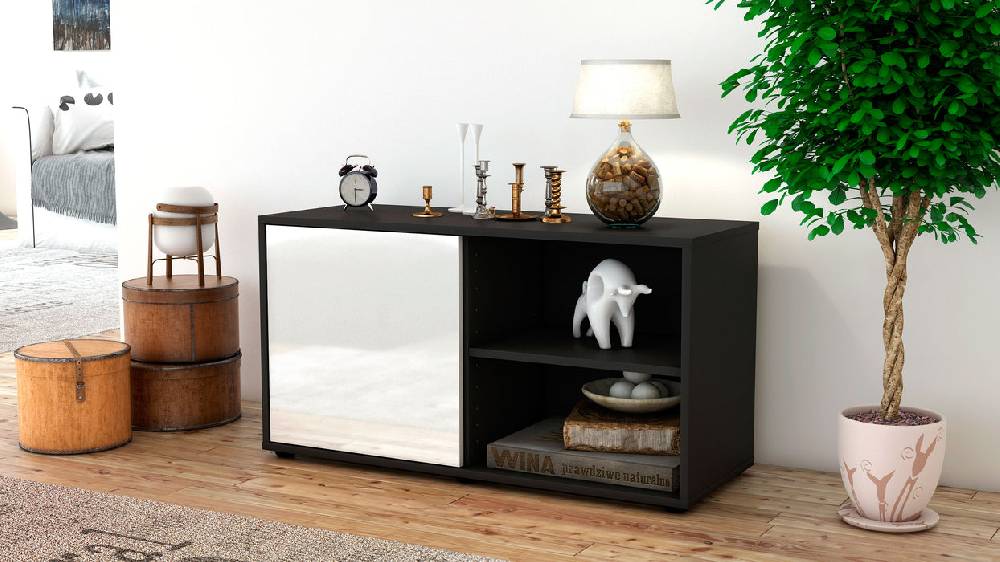 Stil Zeit Möbel Lowboard Adelia, Weiß (92x49x35cm) Fabrikpreis