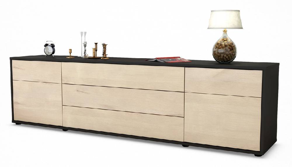 Stil Zeit Möbel Lowboard Benita, Zeder (180x49x35cm)