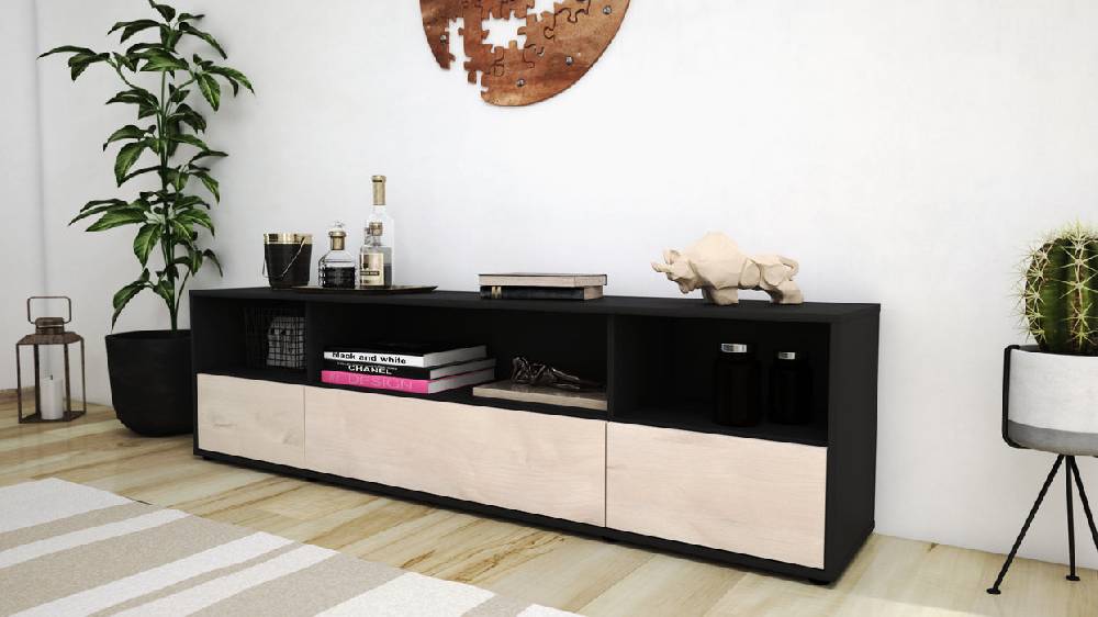 Stil Zeit Möbel Lowboard Aurelia, Zeder (180x49x35cm) Top Angebot