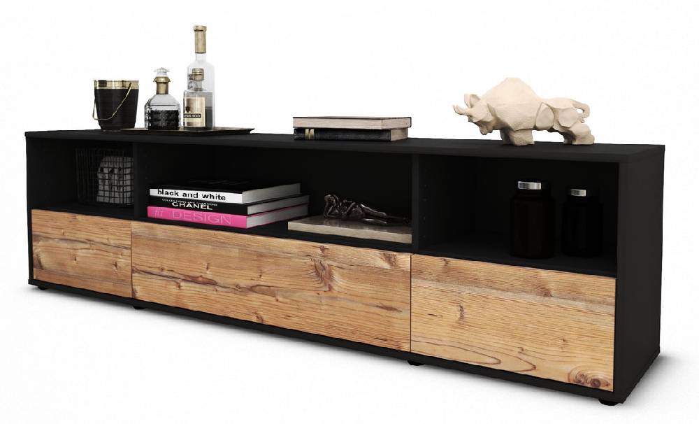 Stil Zeit Möbel Lowboard Aurelia, Pinie (180x49x35cm) Neueste Mode