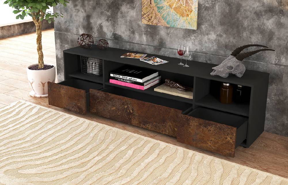 Stil Zeit Möbel Lowboard Aurelia, Rost (180x49x35cm) Online Outlet