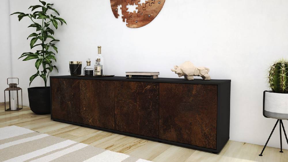 Stil Zeit Möbel Lowboard Antonia, Rost (180x49x35cm) Wochenangebot