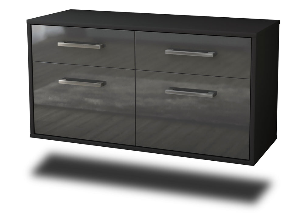 Stil Zeit Möbel Lowboard Austin, Grau, hängend mit Griffen (92x49x35cm) Angebote