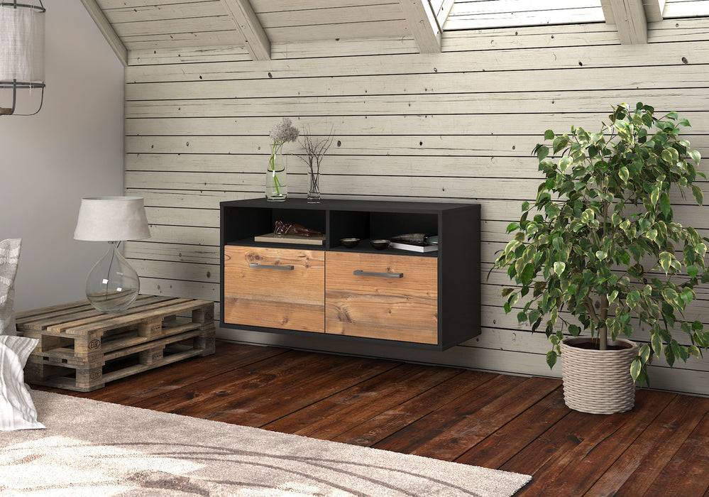 Stil Zeit Möbel Lowboard Columbus, Pinie, hängend mit Griffen (92x49x35cm) Cyber Monday
