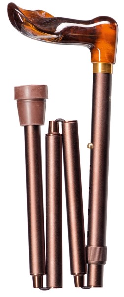 Stock Fachmann Gehstock Deluxe Fischer Faltstock Bernstein Fabrikverkauf
