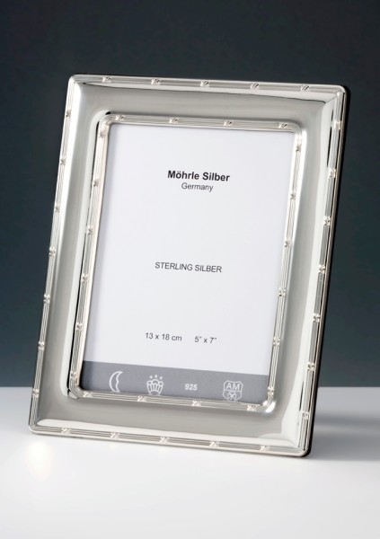 Stock Fachmann Silberrahmen Bilderrahmen Silber Kreuzband von Mörhle Silber Deutschland