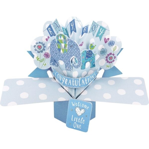 Stock Fachmann Pop-Up Karte Geburt Taufe