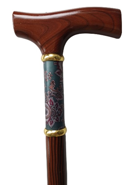 Stock Fachmann Holz-Gehstock Paisley