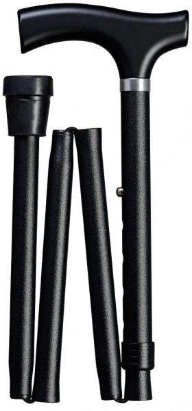 Stock Fachmann Gehstock Fritz Faltstock Schwarz