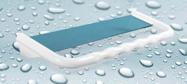 Stock Fachmann Erlau Rundgrip Konsolgriff 48 cm Ablage Glas weiß Hotsell