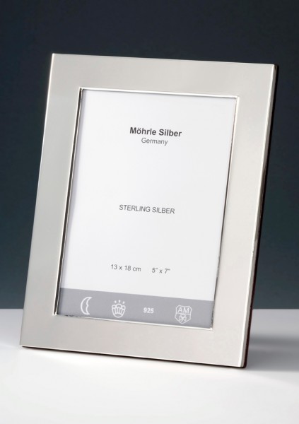Stock Fachmann Bilderrahmen Silber glatt schwer von Mörhle Silber Deutschland