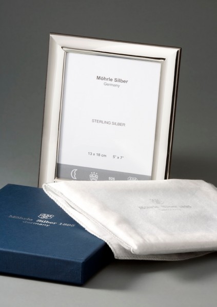 Stock Fachmann Bilderrahmen Silber glatt schwer von Mörhle Silber Deutschland Verkauf
