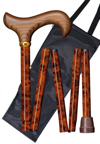 Stock Fachmann Gehstock Mini Faltstock Design Birdeye