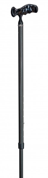 Stock Fachmann Gehstock aus Carbon Comfort Grip Höhenverstellbar Gehhilfe Spazierstock