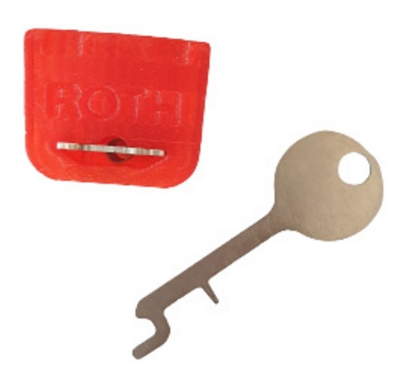 Stock Fachmann ROTH® Kipphebelsicherung 1 x Sicherungen mit 1 x Schlüssel
